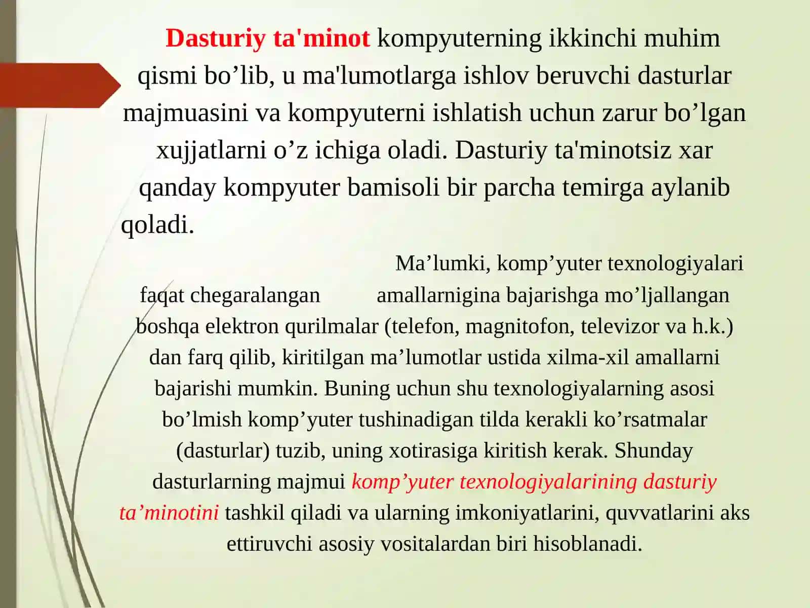 Tizimlidasturiy ta’minot 2
