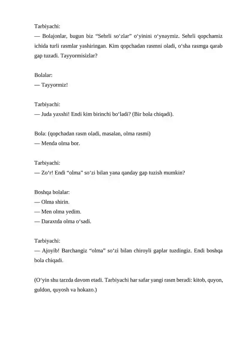 Sehrli so‘zlar 2