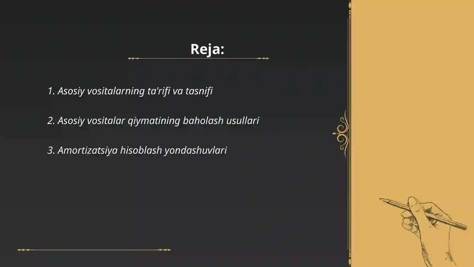 Asosiy vositalar auditi 2