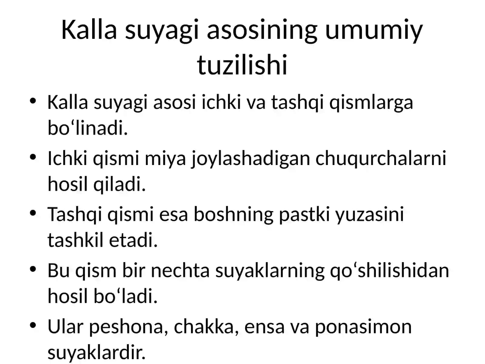 Kalla suyagi asoslari klinik anatomiyasi 2