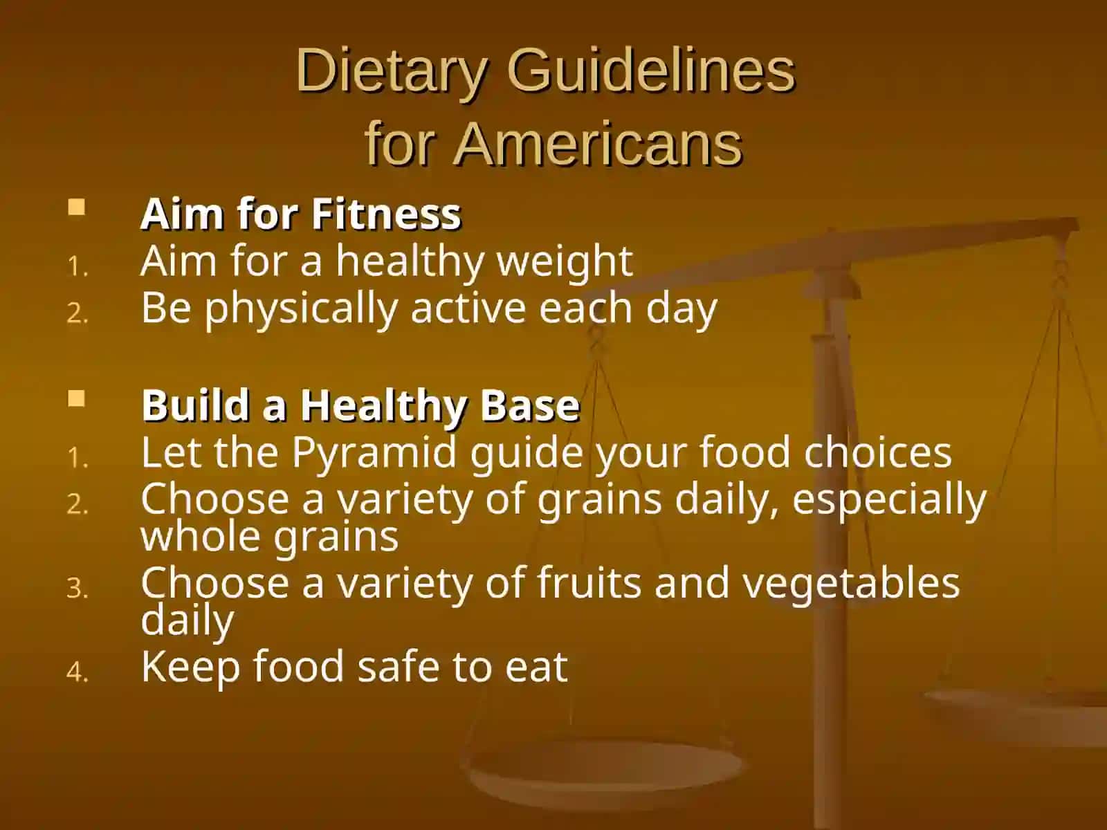 Dietary Guidelines for Americans 2