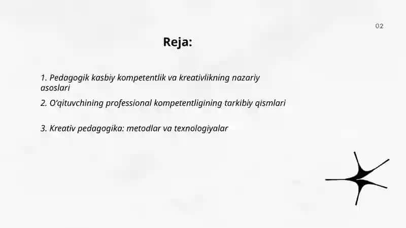Pedagogik kasbiy kompetentlik va kreativlik 2