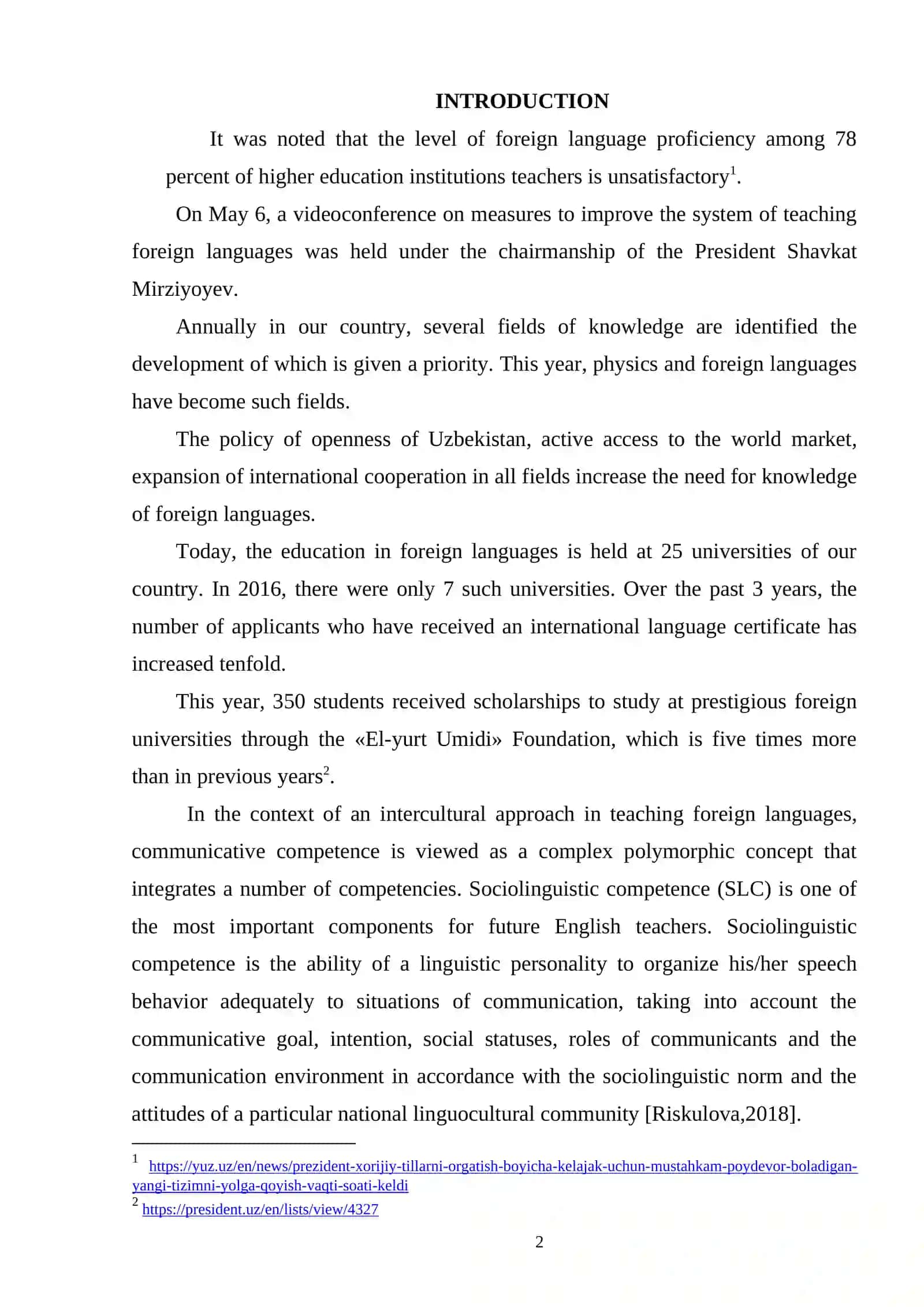 DEVELOPING SOCIOLINGUISTIC COMPETENCE OR ESP STUDENTS 2