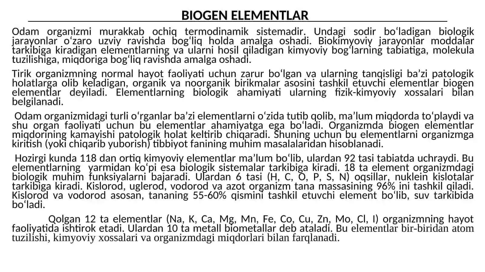 Biogen elementlar 2