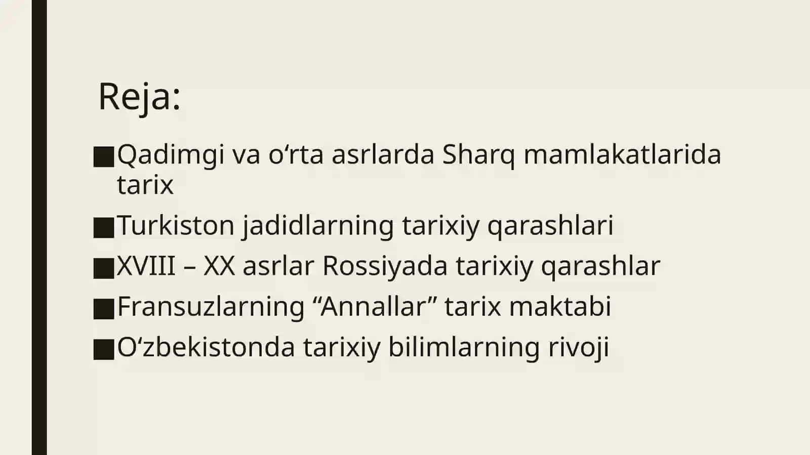 Sharq va G‘arb mamlakatlarida tarixiy g‘oyalar tarixi 2