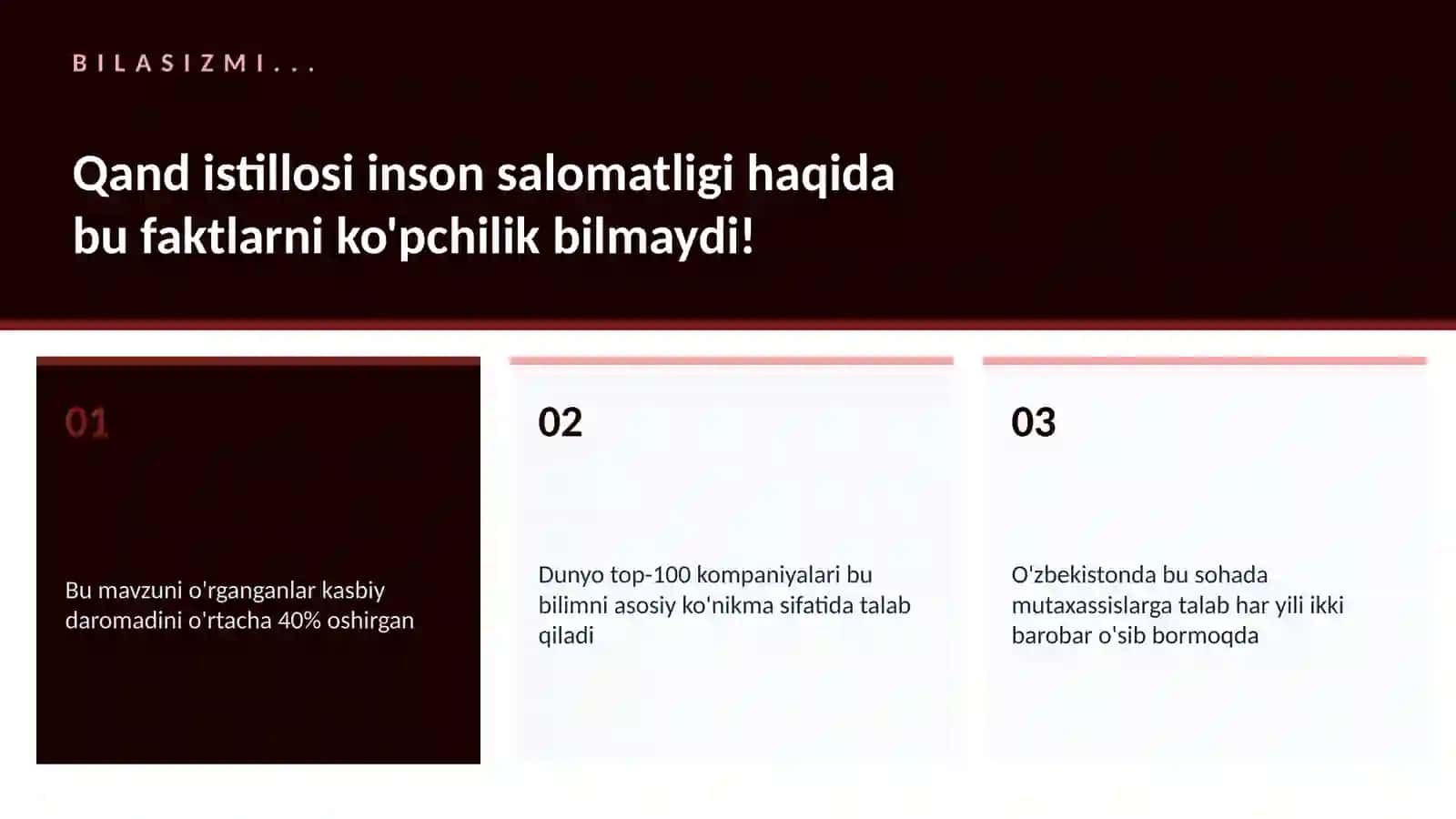 Qand istillosi inson salomatligi 2