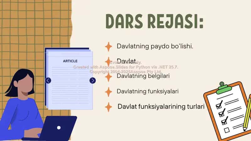 Davlatning Paydo Bo‘lishi 2