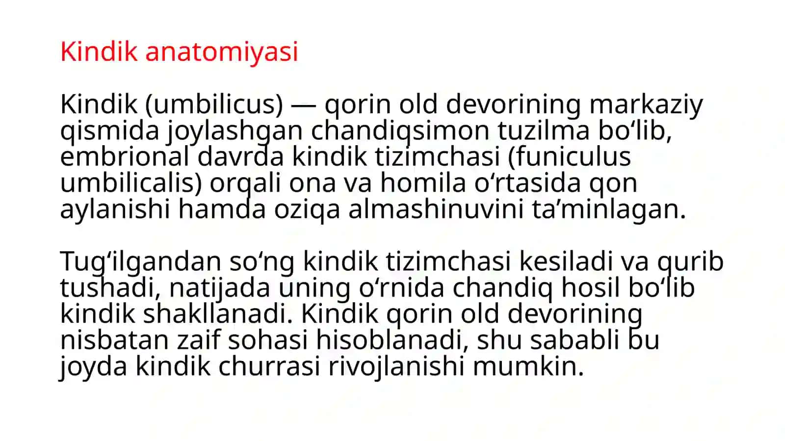 Yangi tug'ilgan chaqaloqlarda kindik oqmalari 2