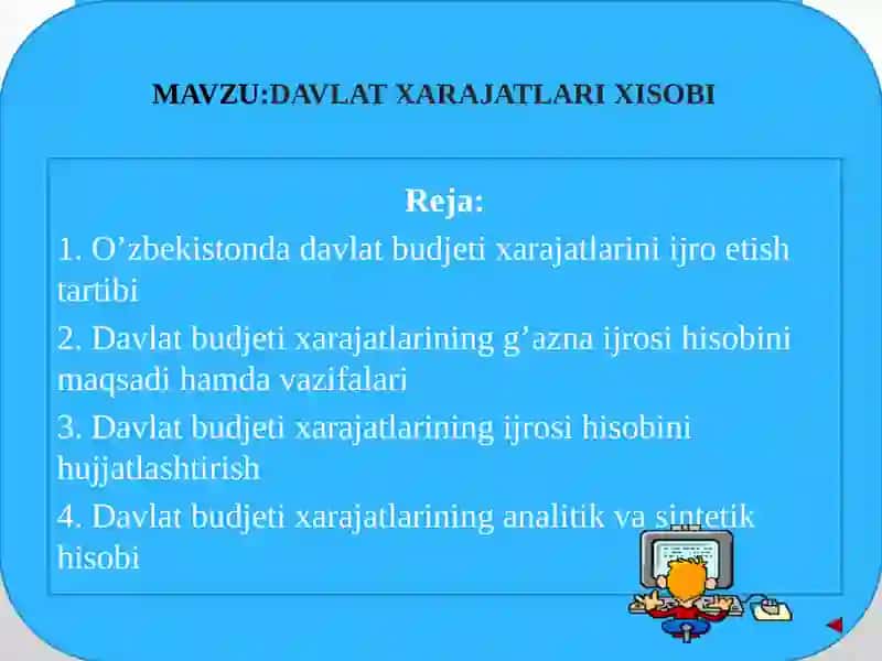 DAVLAT XARAJATLARI XISOBII 2