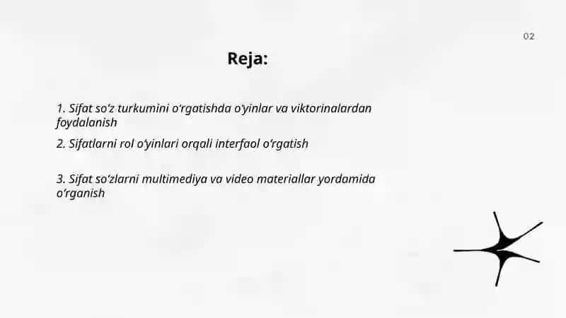 Sifat soʻz turkumini oʻrganishda interfaol usullarni qoʻllash 2