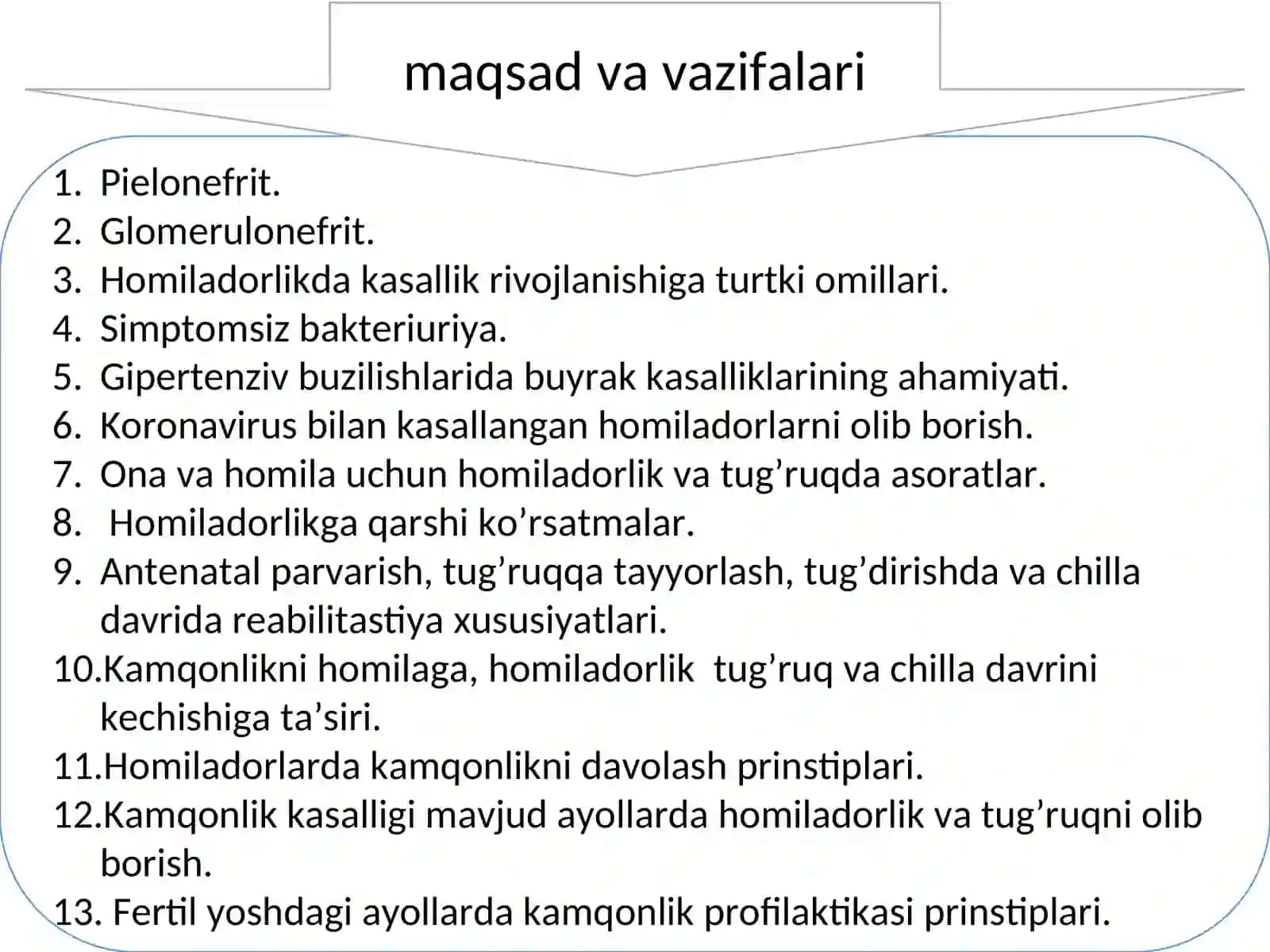 Homiladorlik va tug’ruqda asoratlar 2