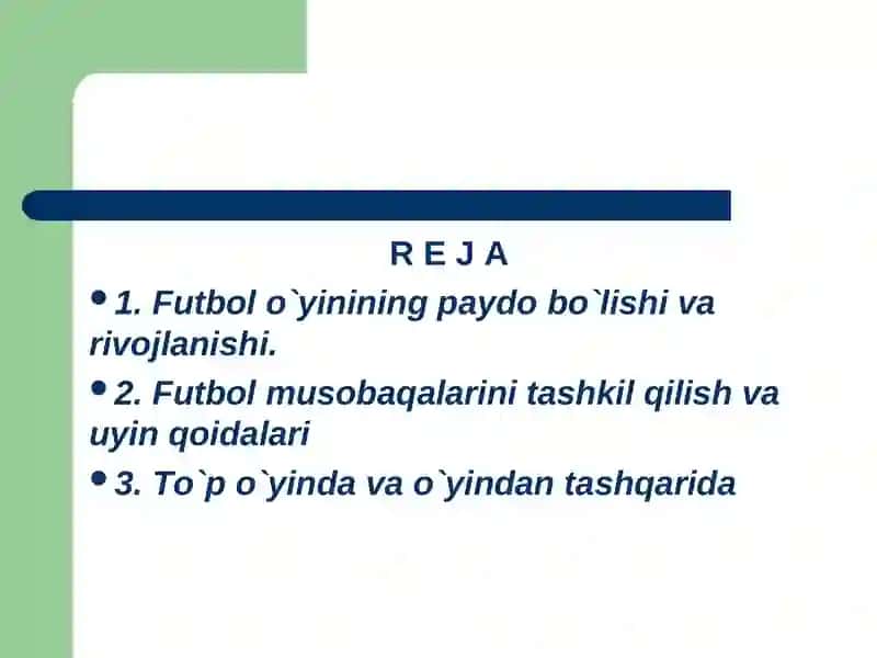 Futbol o`yinini paydo bo`lishi 2
