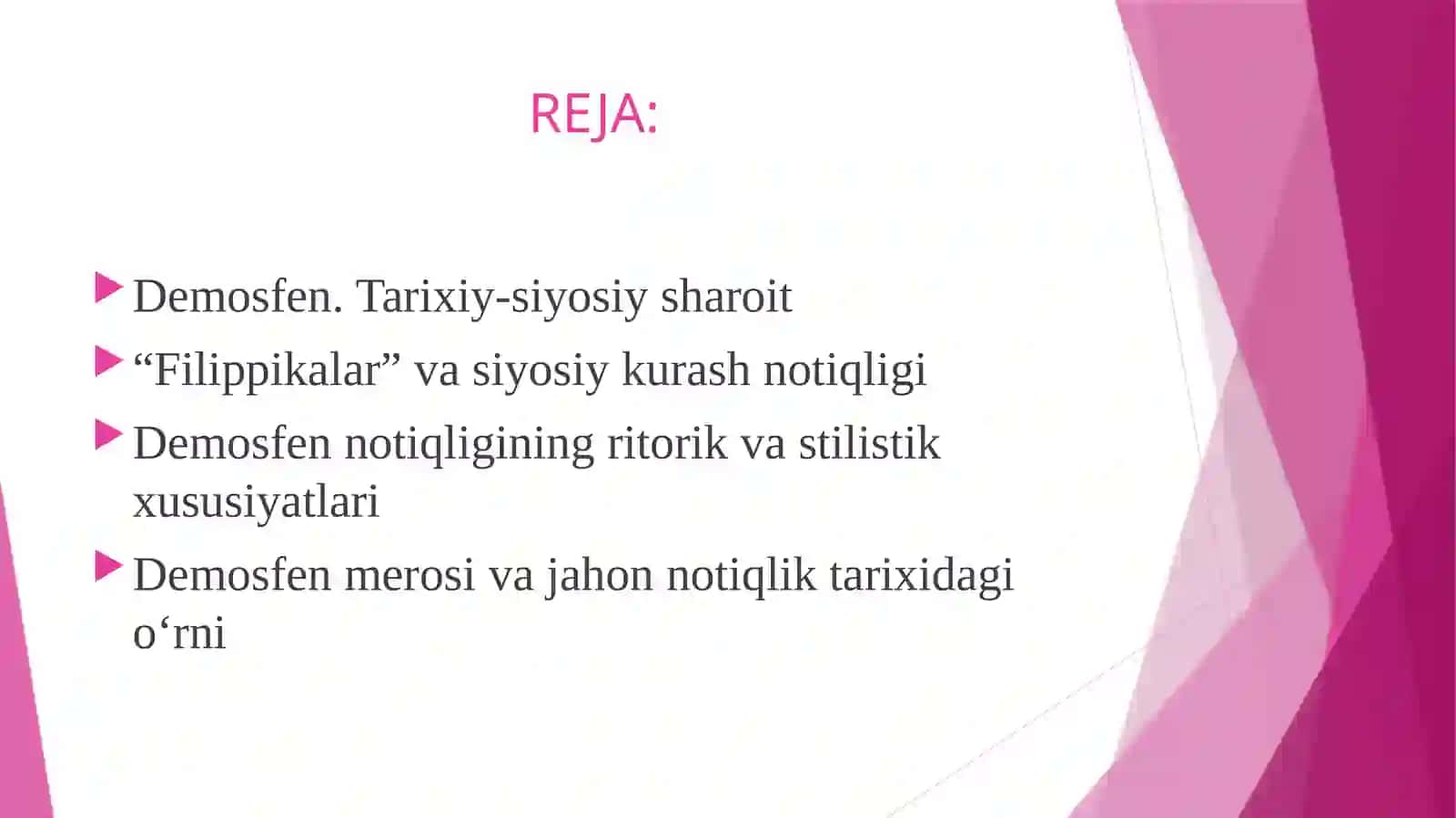Demosfenningnotiqlik faoliyati 2