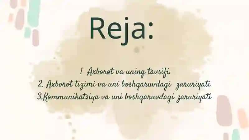 Tashkilotda qimuloq tizimi 2