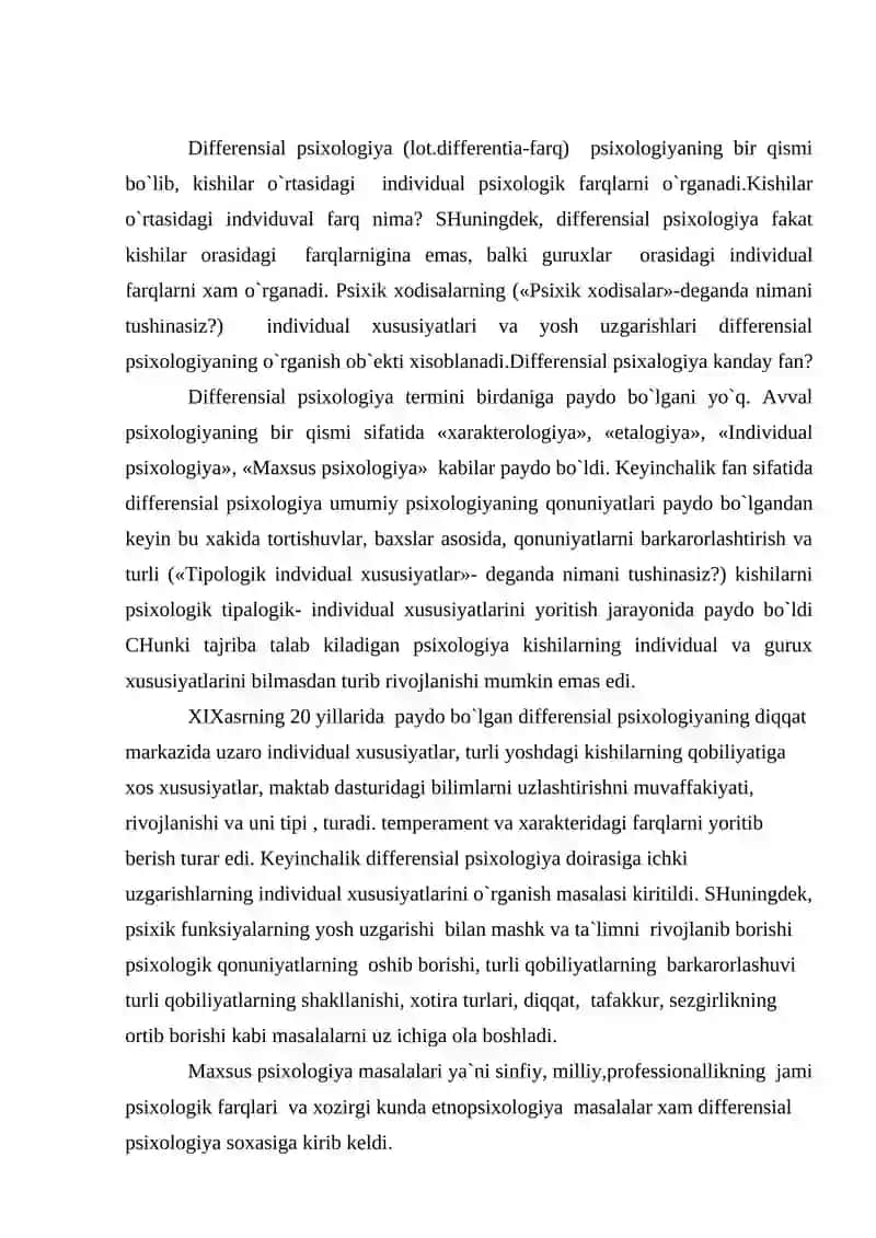 Differensial psixologiya 2