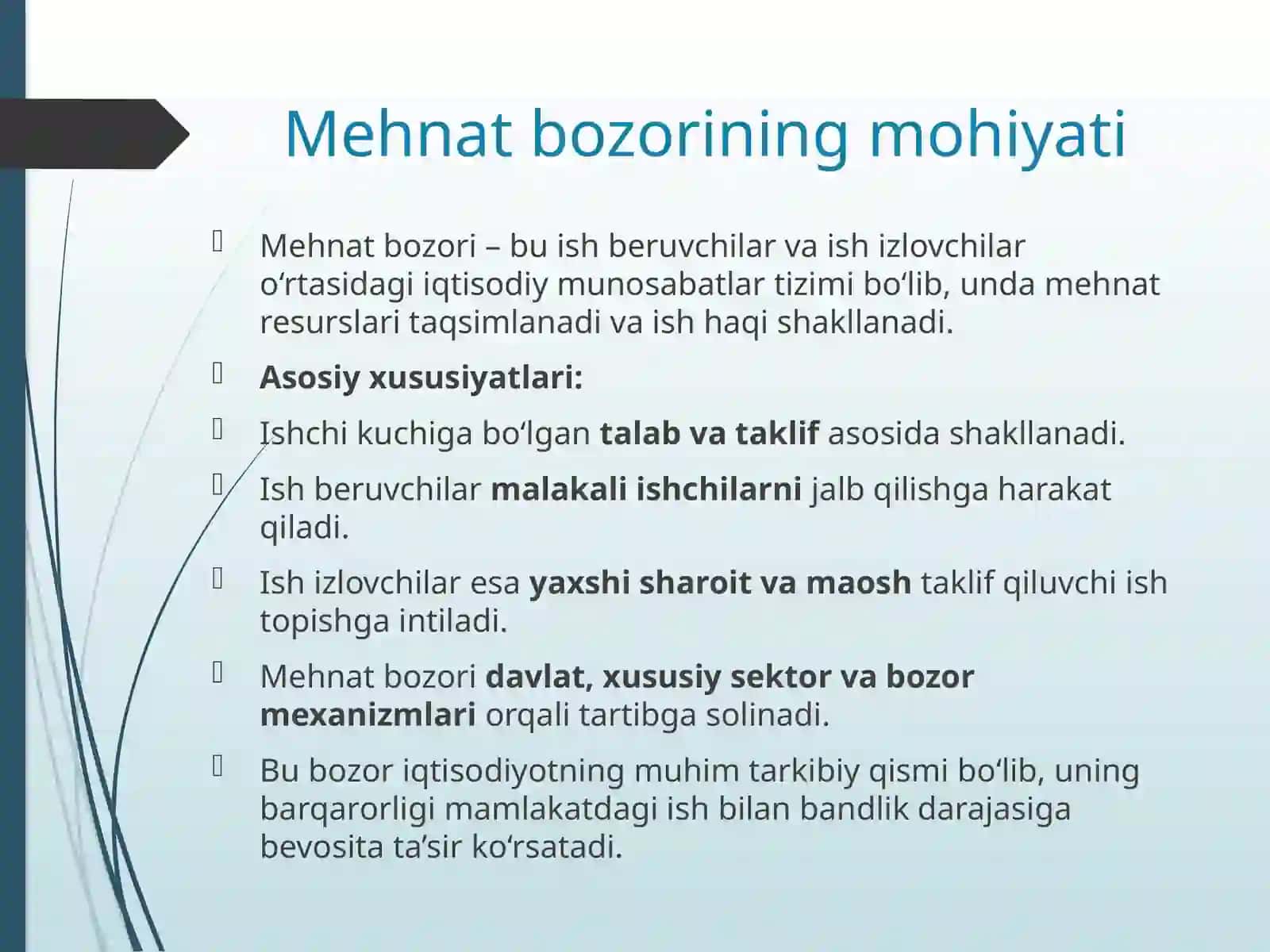 MEHNAT BOZORINING SHAKLLANISHI 2