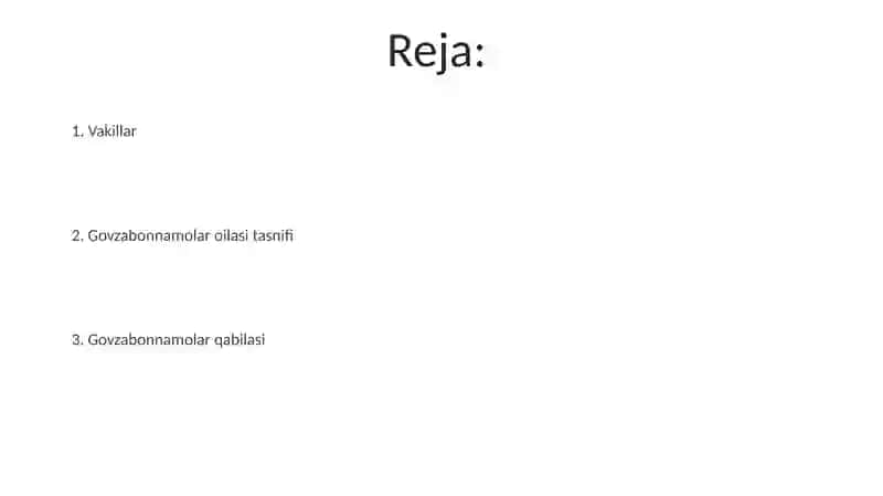 Govzabonnamolar qabilasi 2
