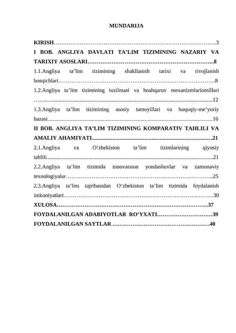 KOMPARAVISTIK PEDAGOGIKA KURSI 2
