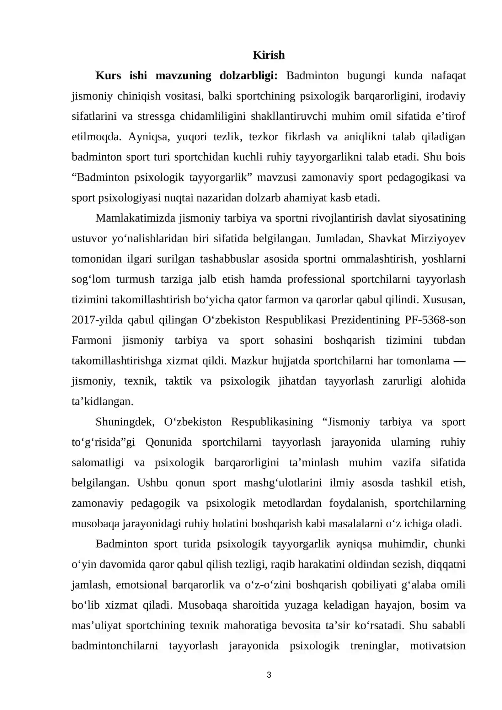 Badminton psixologik tayyorgarlik 2