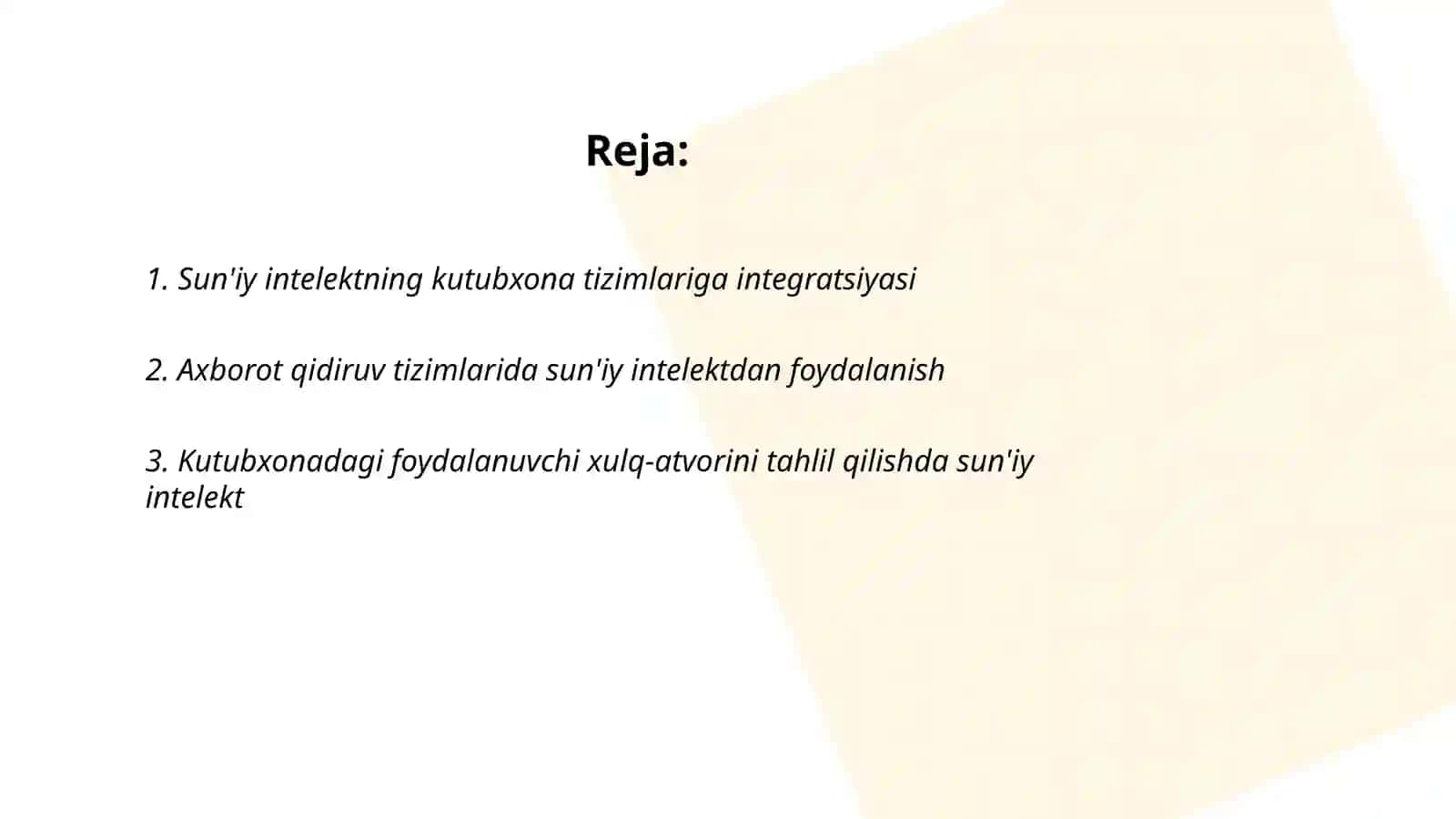 Axborot-kutubxona faoliyatida sun'iy intelekt 2