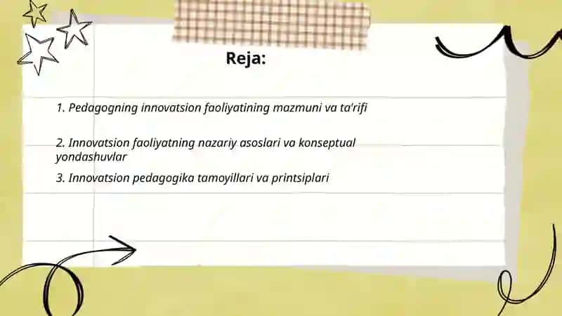 Pedagogning innovatsion faoliyati 2