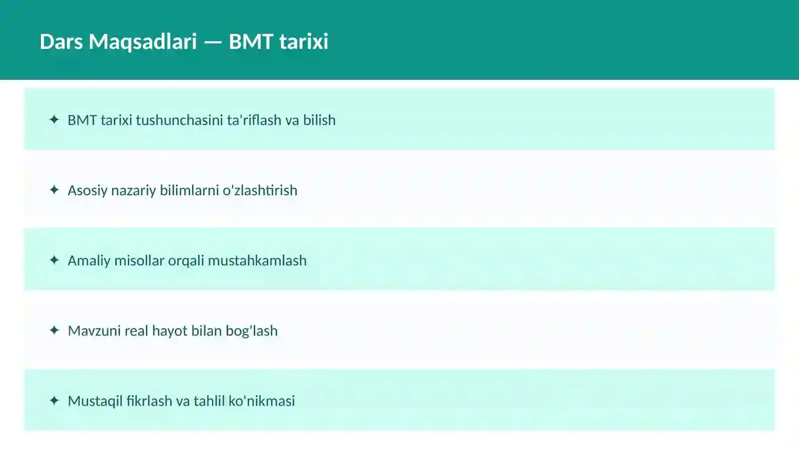 Dekolonizatsiya: O'qituvchilar va talabalar uchun dars ishlanma 2
