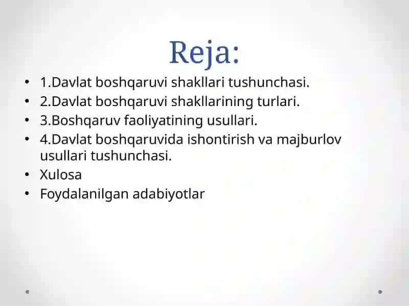 Davlat boshqaruvi shakli 2