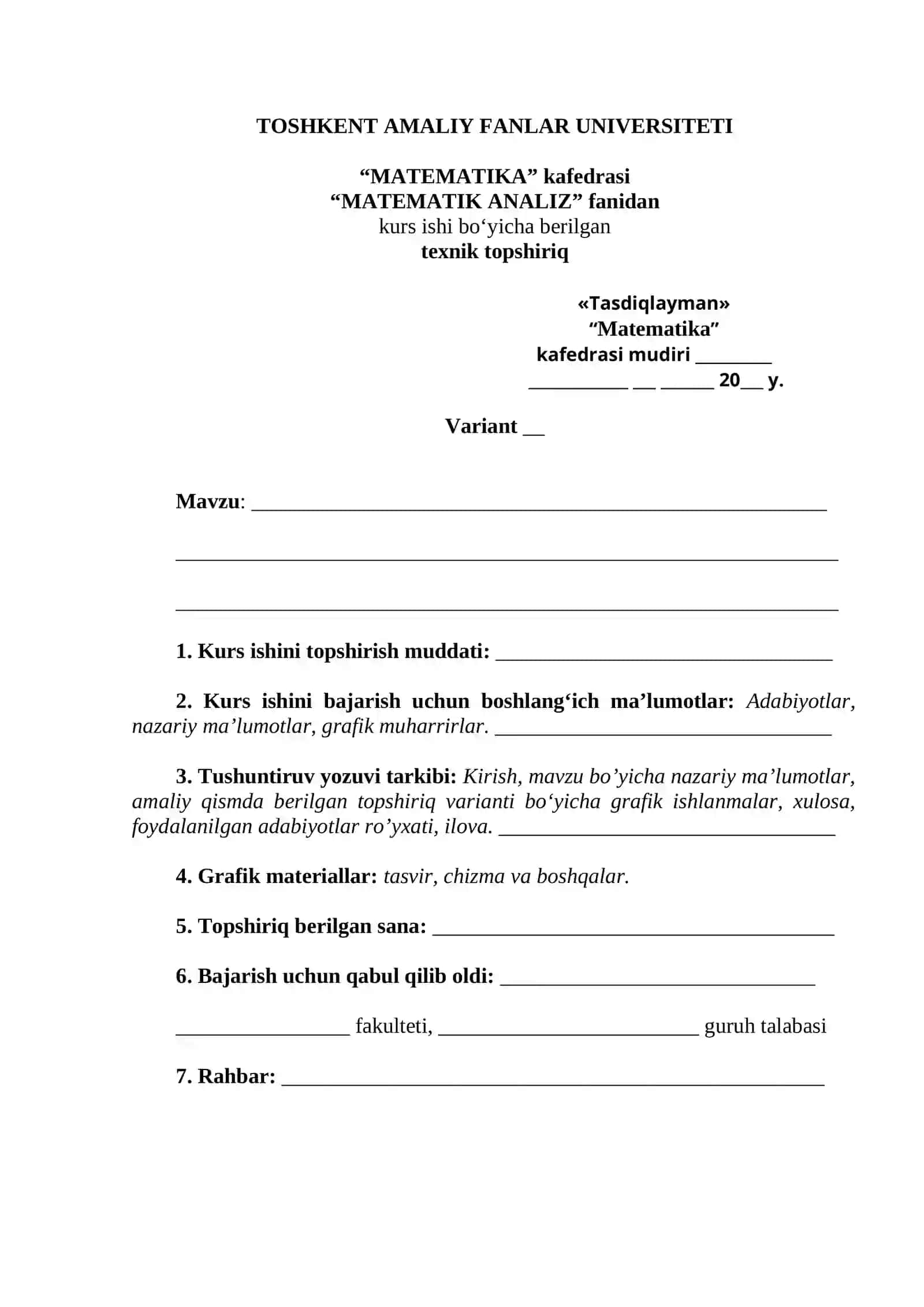 MATEMATIK ANALIZ 2