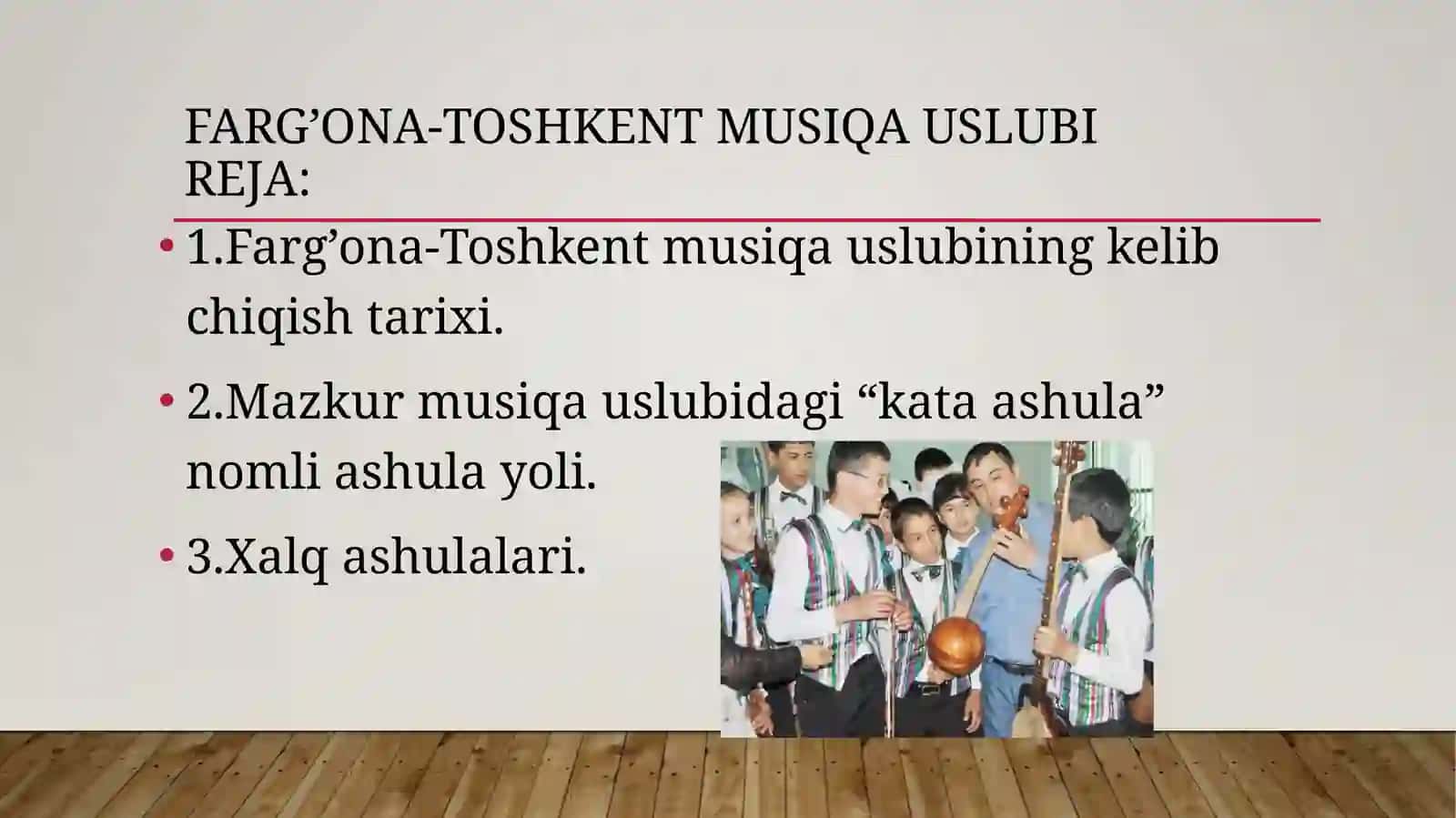 Fargʻona-Toshkent musiqa uslubi 2