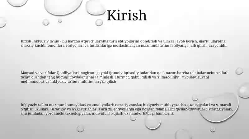 Inklyuziv Ta'lim Kursi 2