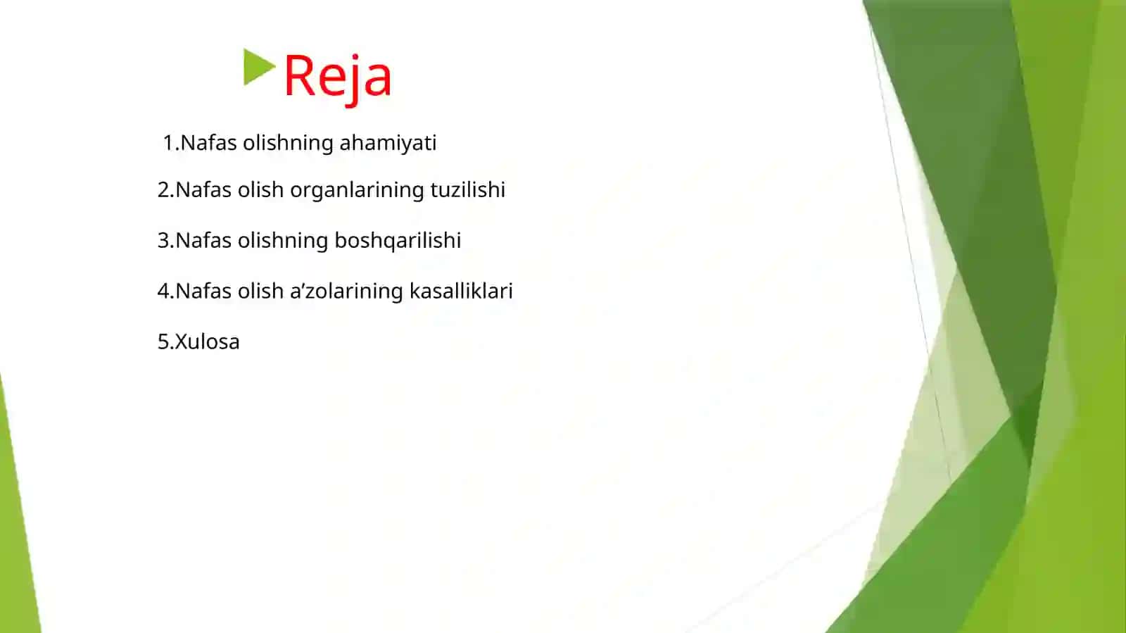 Nafas olish gigiyenasi 2