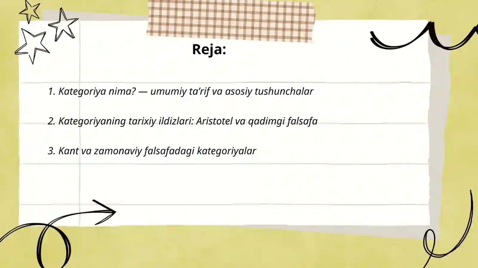 Kategoriyalar bilimi 2