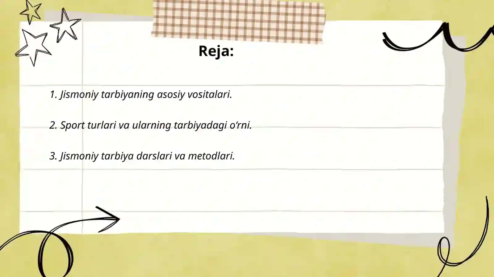 Jismoniy tarbiyaning vositalariga tavsif 2