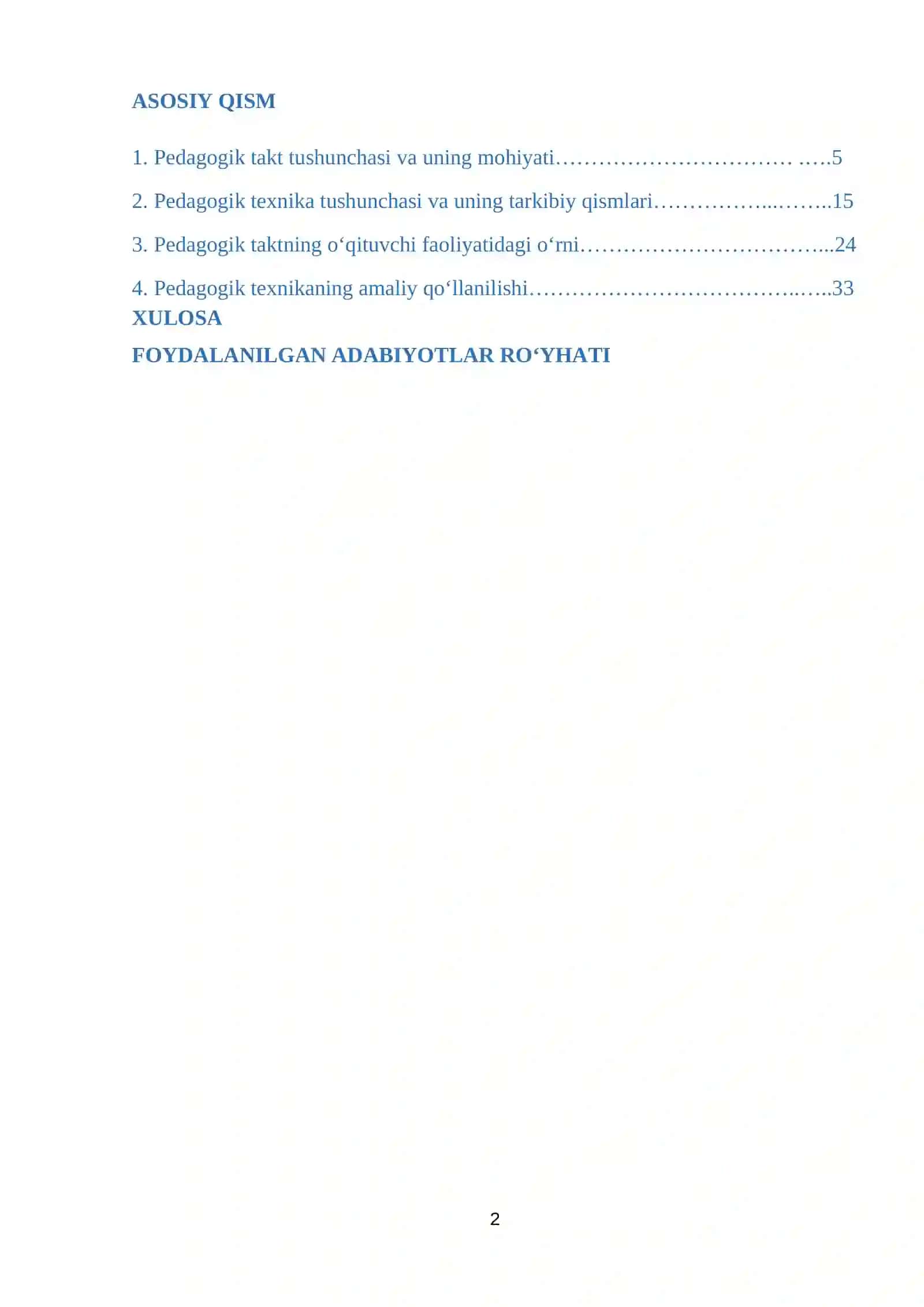 Pedagogik takt va pedagogik texnika 2