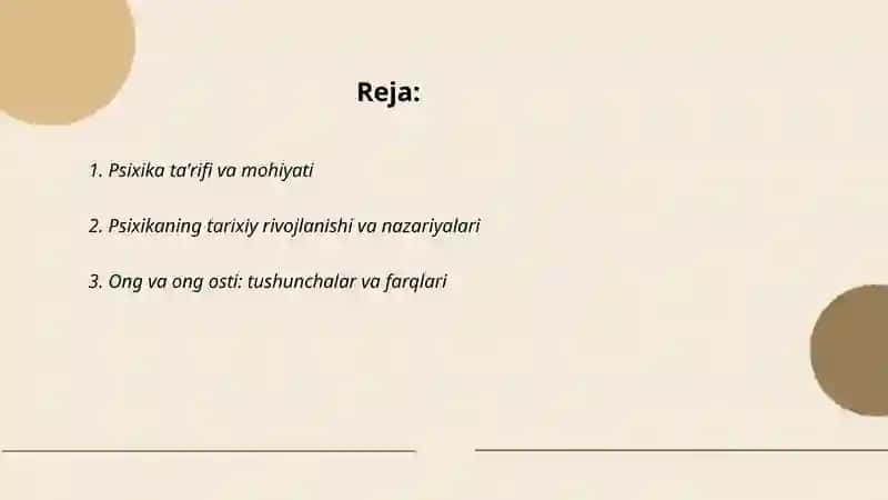 Psixika haqida tushuncha 2