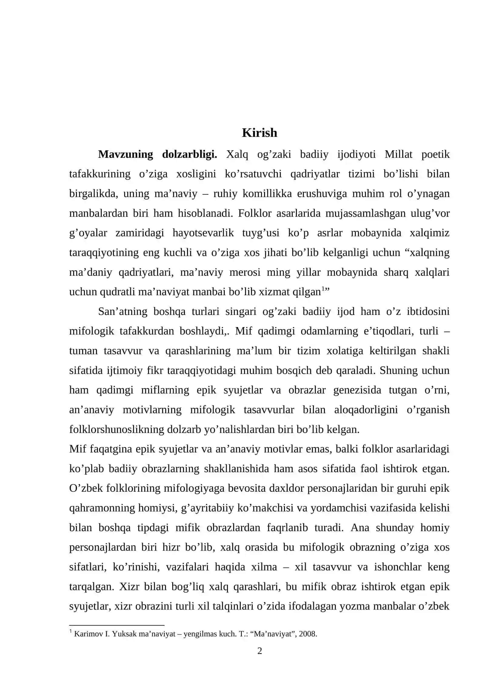 Xalq poetik ijodida xizr obrazining badiiy talqini 2