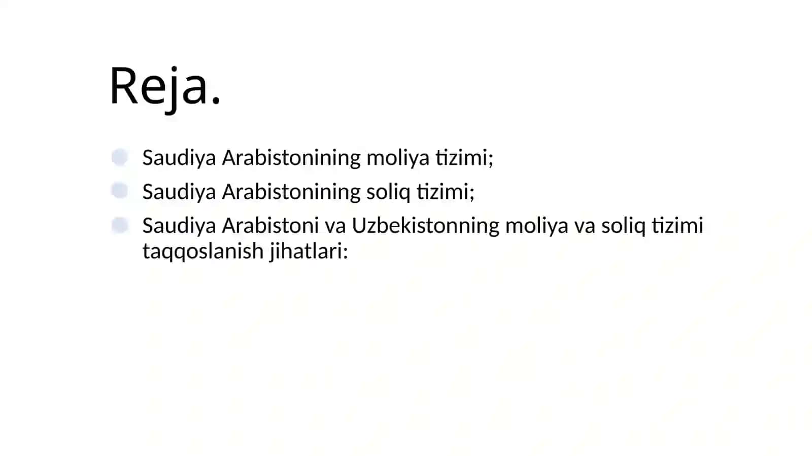 Saudiya Arabistoni moliya va soliq tizimi 2