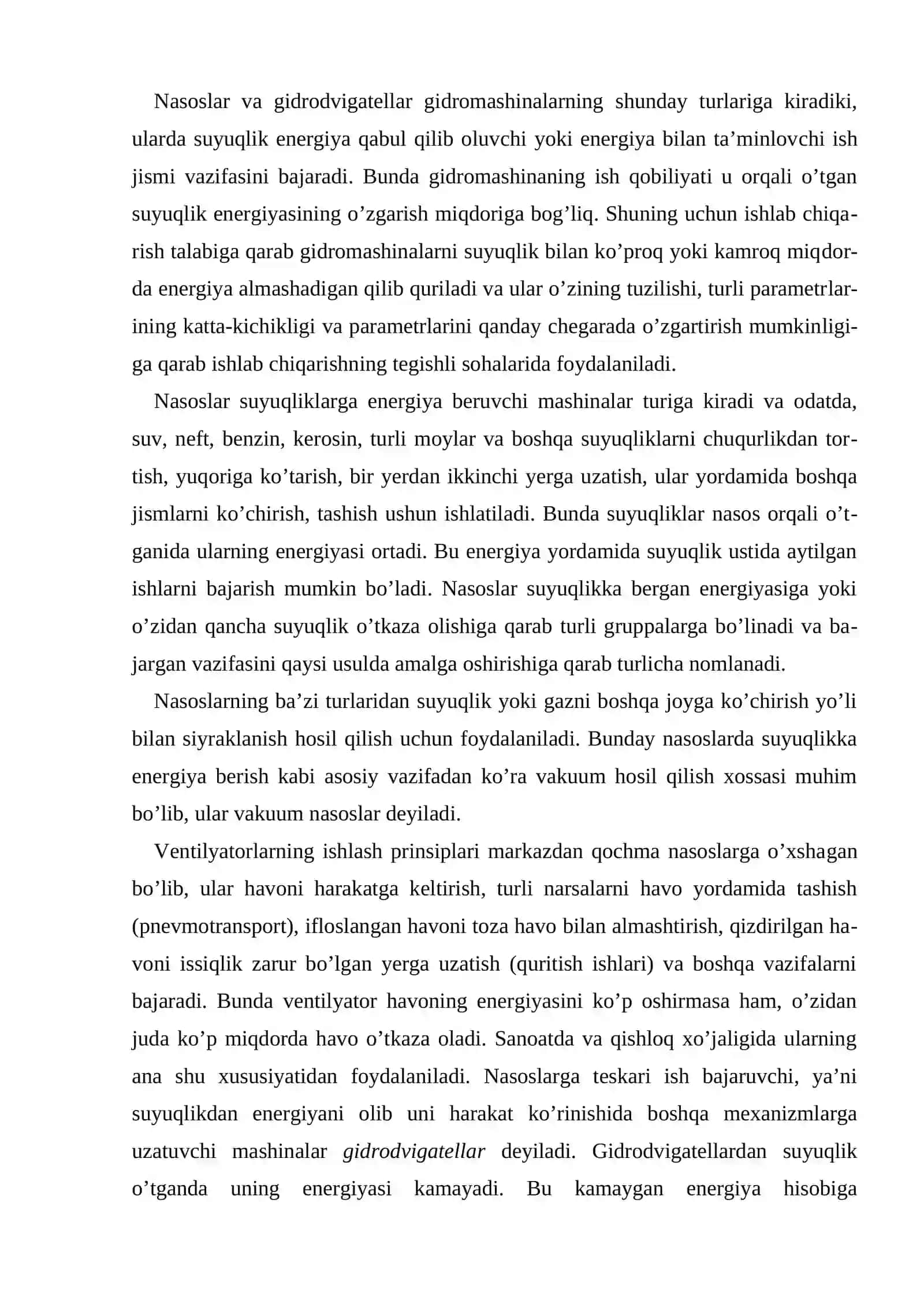 Gidropnevmo yuritmalarni asosi xarakteristikalari 2