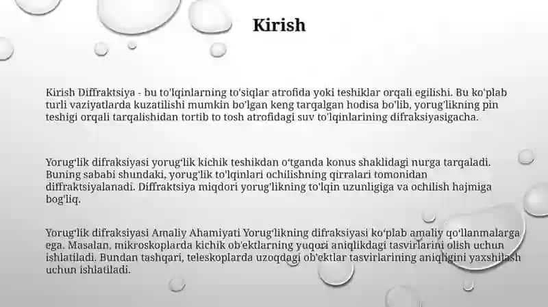 YorugʻLik Difraksiyasi 2