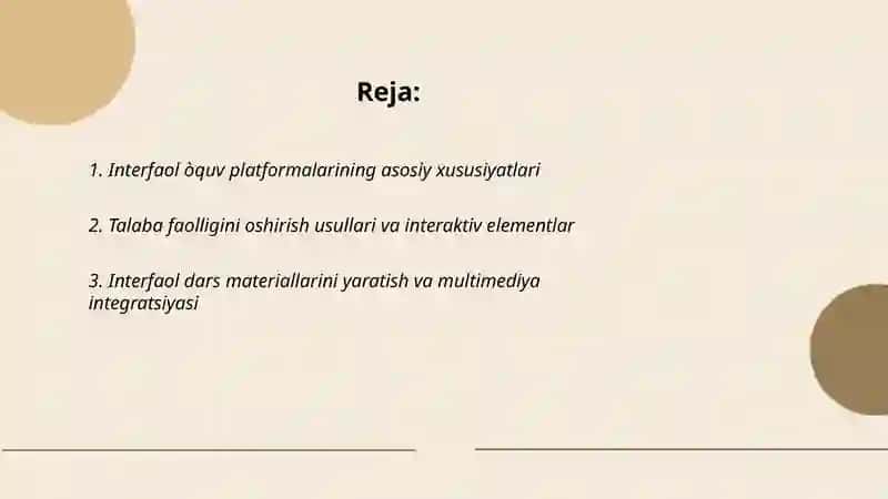 Interfaol òquv platformalari 2