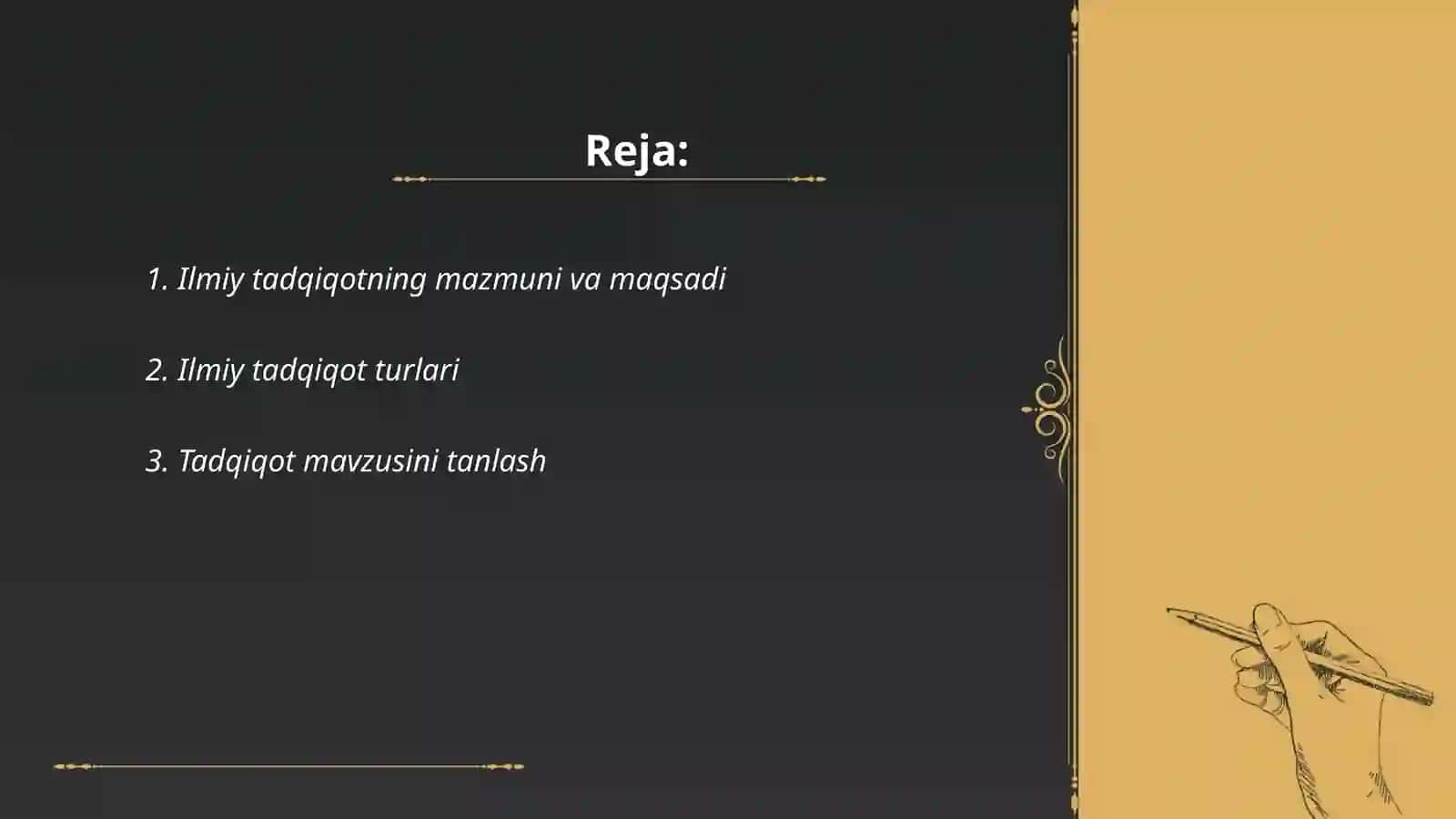 Ilmiy tadqiqotni tayyorlash 2