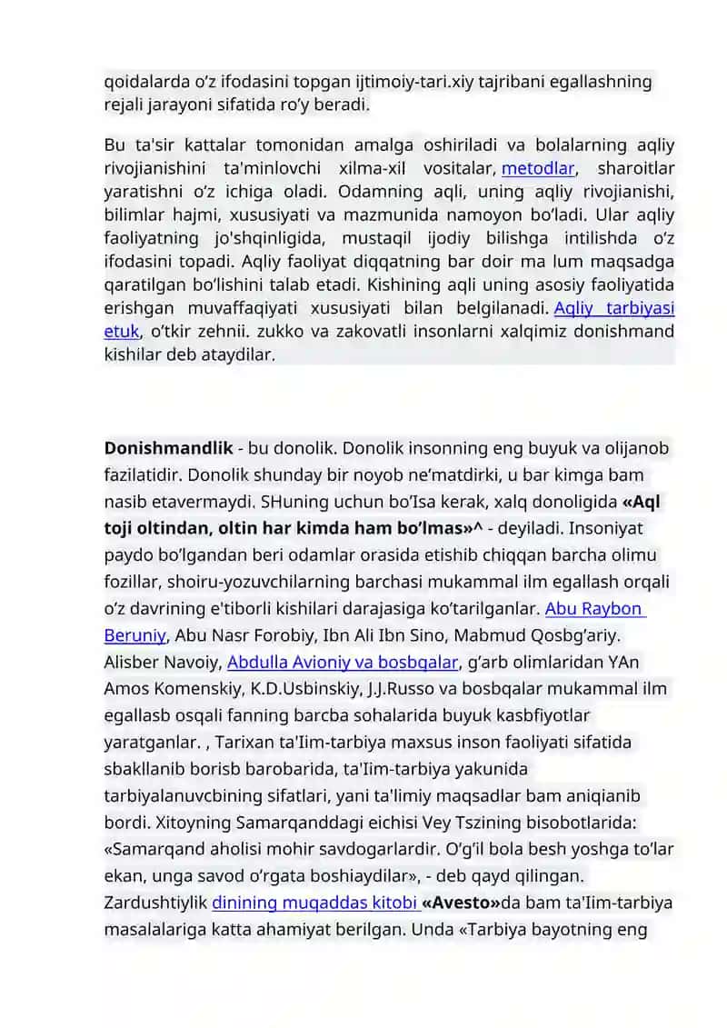 Aqliy Tarbiya 2