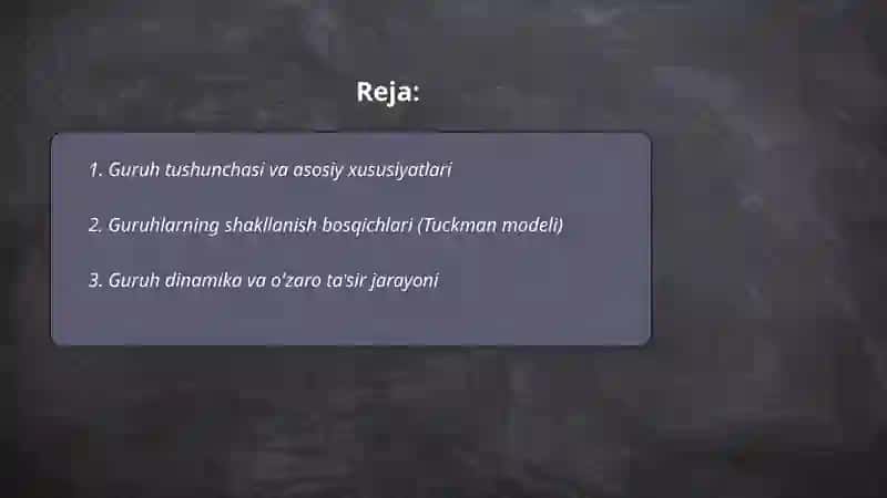 Guruhlar psixologiyasi 2