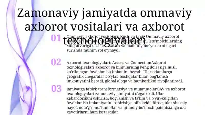 Ommaviy axborot vositalari: Kuch va ta’sir 2