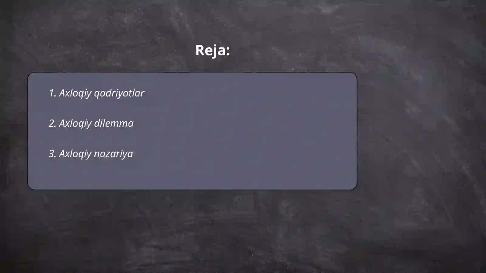 Axloq falsafasi 2