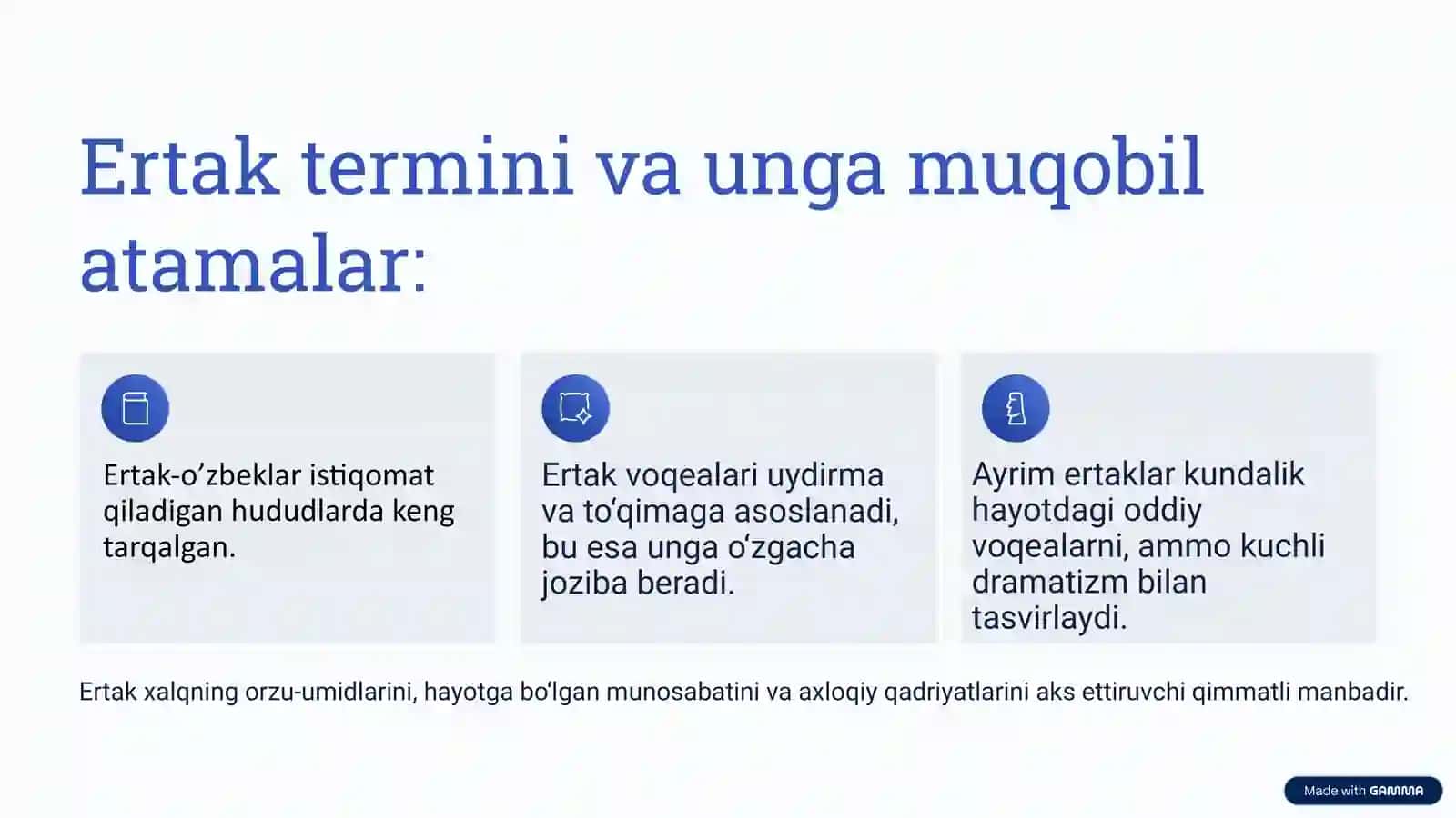 Xalq ertaklarini turlari va ulardagi obrazlik 2