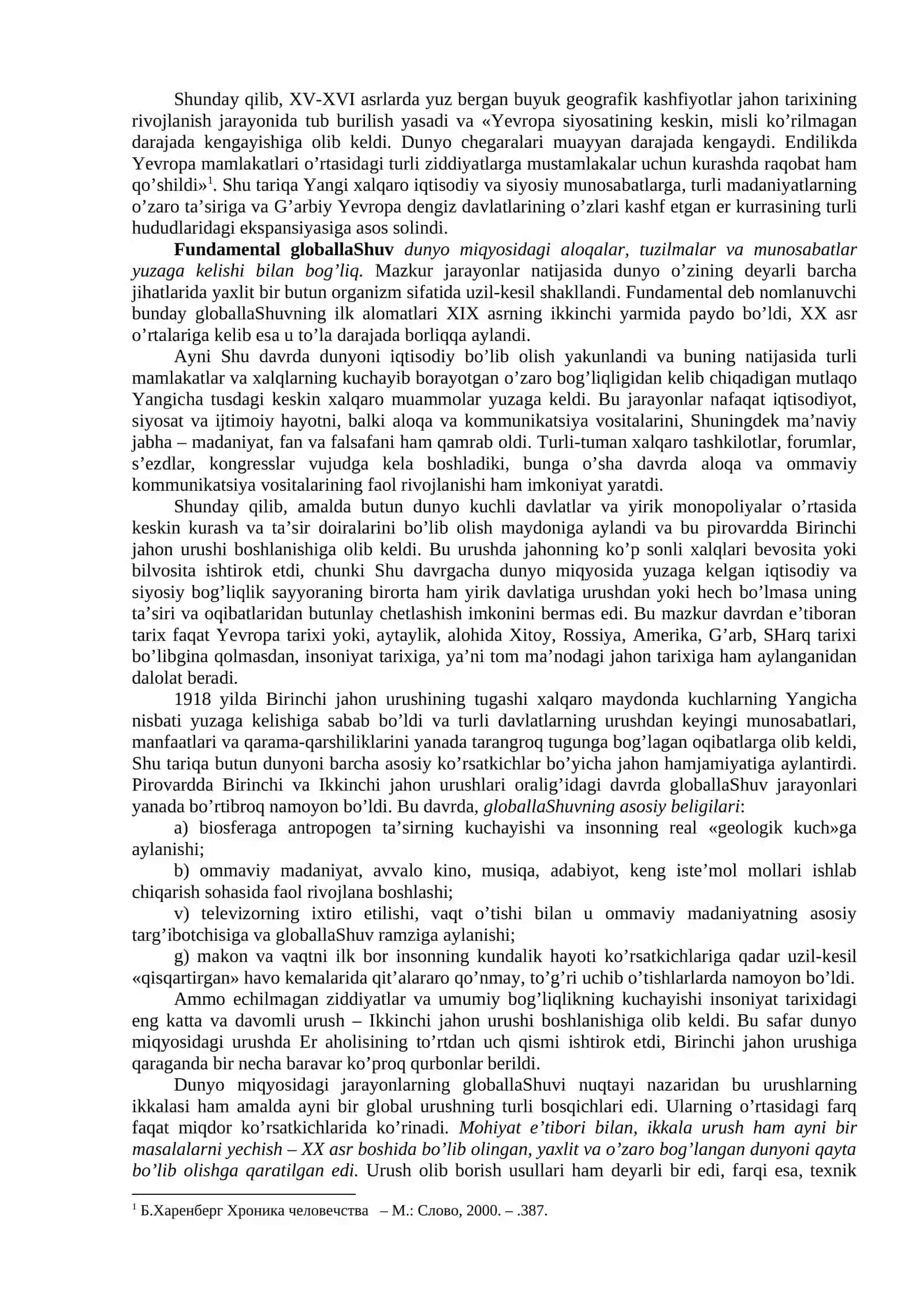 Global jarayonlar va barqaror taraqqiot falsafasi 2