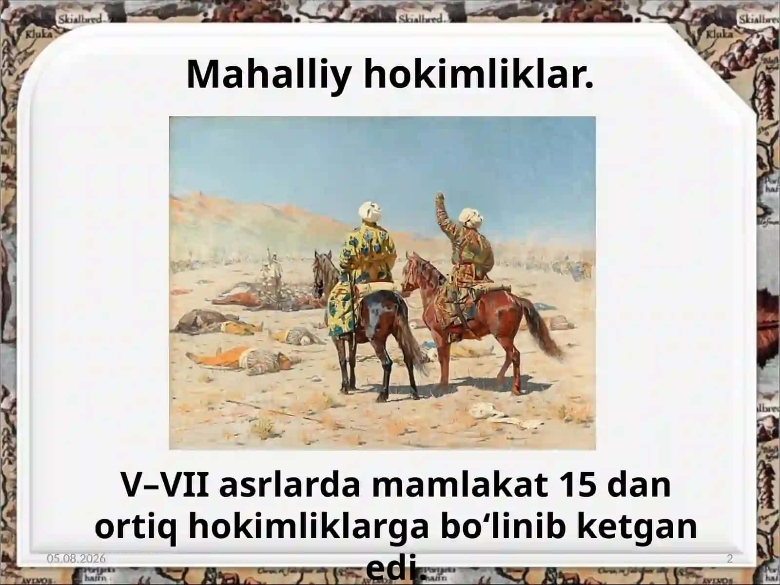 Mahalliy hokimliklarning tashkil topishi 2