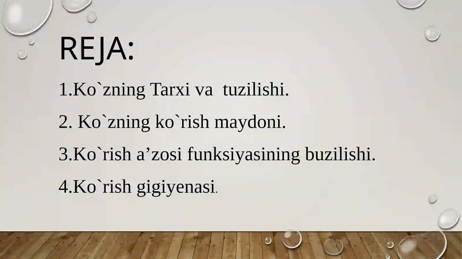 Ko`z va ko`rish 2