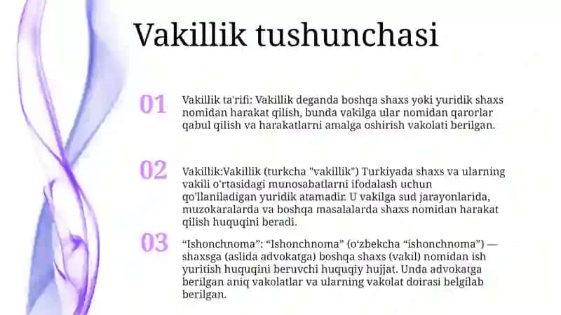 Vakillik Va Ishonchnoma 2